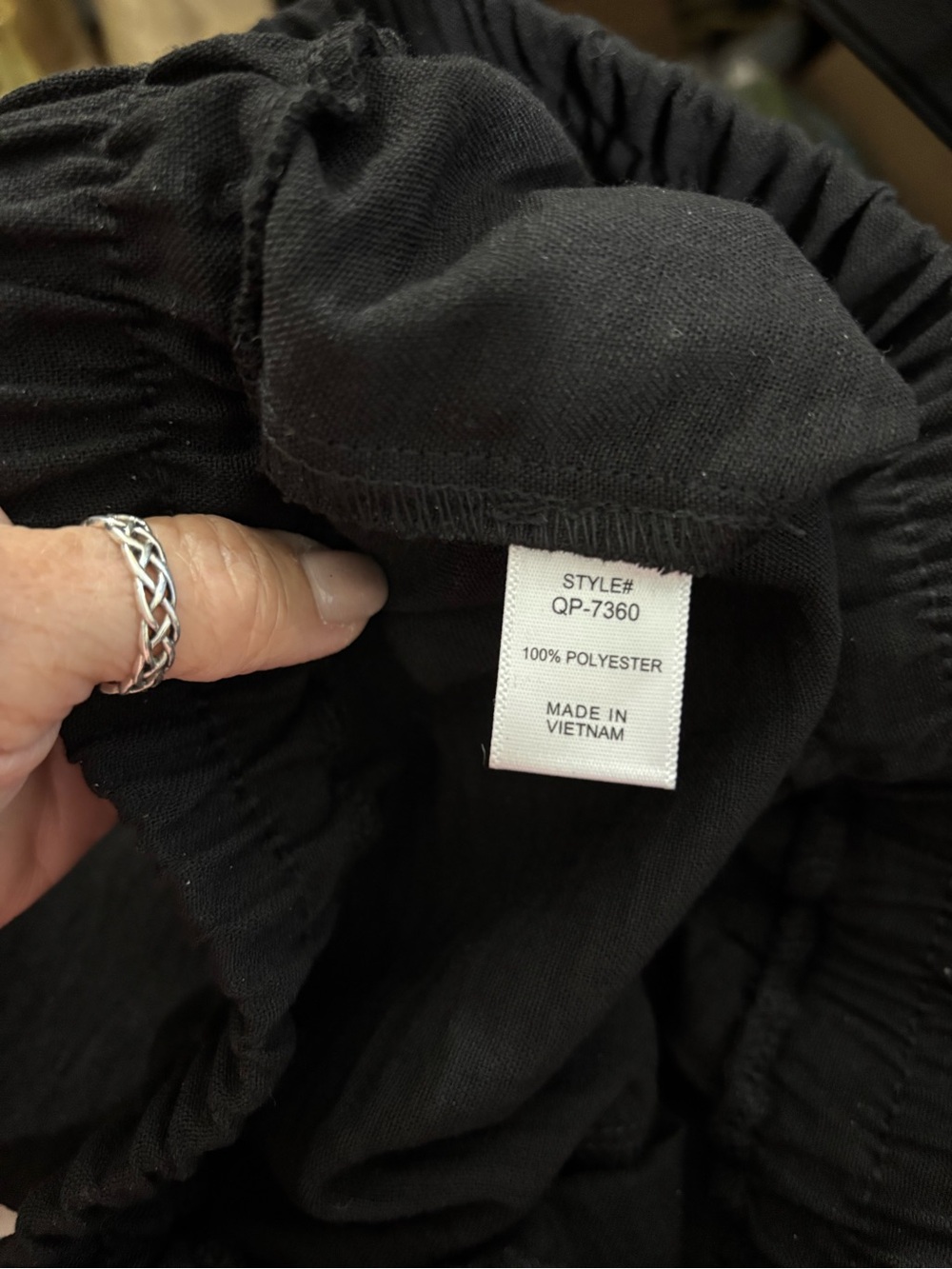 Relaxed Black Zenana Wide-Leg Pants - Picture 4 of 4